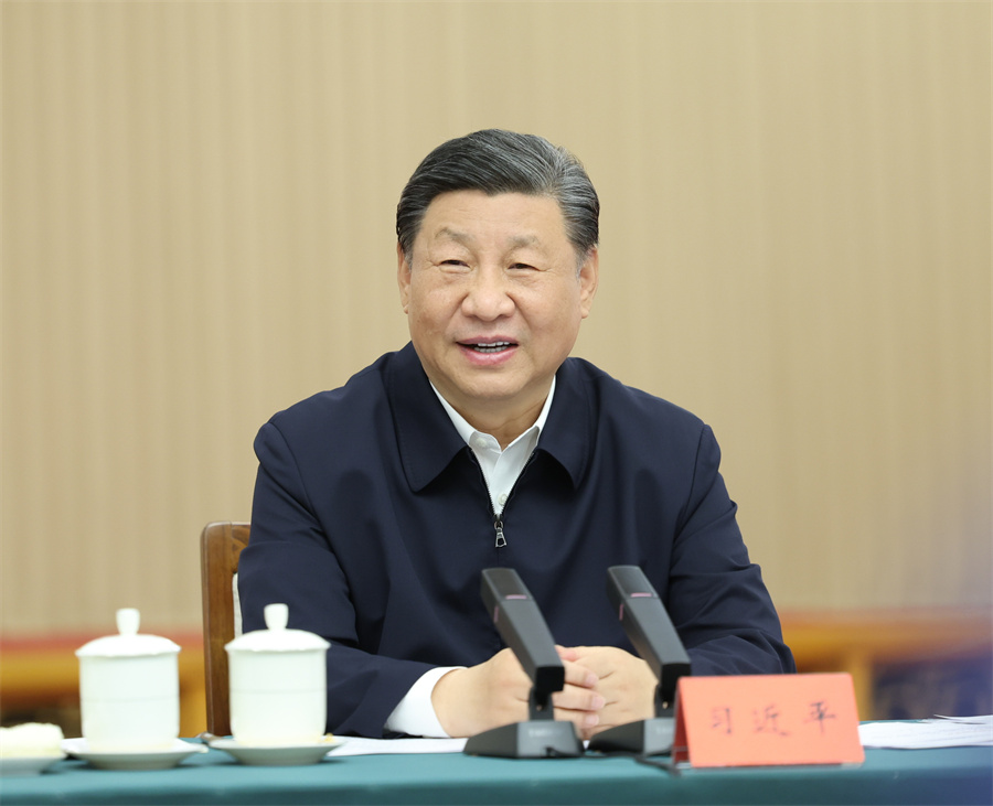 2024年5月23日下午，中共中央總書記、國家主席、中央軍委主席習(xí)近平在山東省濟(jì)南市主持召開企業(yè)和專家座談會(huì)并發(fā)表重要講話。新華社記者 鞠鵬 攝